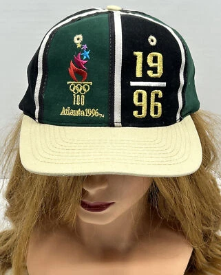 复古 1996 年奥运会亚特兰大球帽平沿帽全标志运动 — 第 1/4 张图片