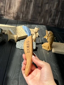 Coltello per intaglio legno forgiato, coltello per intaglio trucioli, coltello Whittling, coltello delicato - Foto 1 di 8