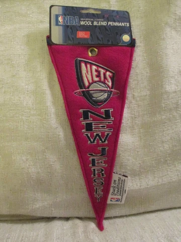 2004 Winning Streak New Jersey Nets NBA Wool Blend Basketball Pennant Cover
