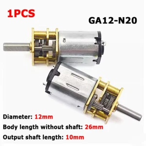 1x GA12-N20 DC 3V Micro Motor de engranajes Eléctrico 145RPM Reducción de Velocidad Caja de engranajes de metal - Imagen 1 de 7