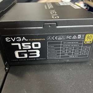 EVGA 220-G3-0750-X1 Supernova G3 750W Fully Modular Power Supply FREE SHIP - Afbeelding 1 van 8
