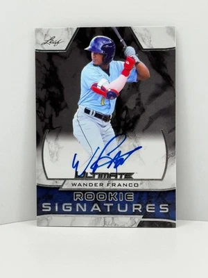 2019 Leaf Ultimate Wander Franco Autograph Rookie Signatures Auto RC #RS-WF1 - Image 1 of 2