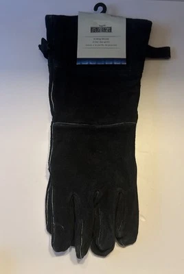 Master Forge Grilling Gloves Black Brushed Leather Heavy Duty #0181122 - Image 1 of 4