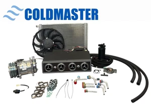 A/C KIT UNIVERSAL UNDERDASH EVAPORATOR-404 12V"PREMIUM" DARK BRONZE MUSTANG TYPE - Picture 1 of 16