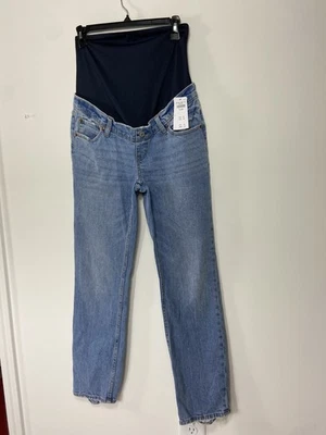 NWT Abercrombie & Fitch Jeans Womens 26 Long  Blue Ankle Straight Distressed - Image 1 of 4