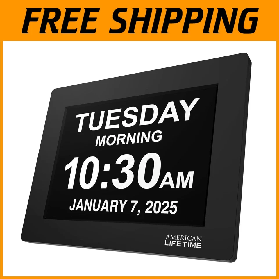 Reloj digital grande para demencia con alarmas personalizadas Foto 1 de 4