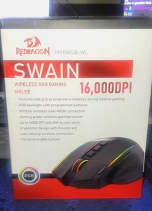 Redragon M915RGB-WL Swain Wireless RGB Gaming Mouse (16k DPI) (Used) - Picture 1 of 5