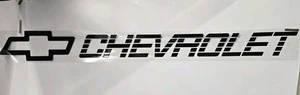 Chevrolet Windshield Tailgate Sticker Decal 51x5.5 black stick on most items - Picture 1 of 3