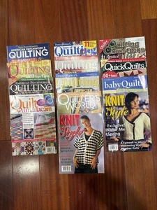 Lot Of 13 Quilting And Knitting Magazines - Picture 1 of 2