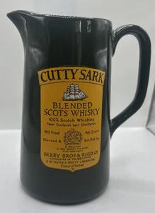 Vintage CUTTY SARK SCOTS WHISKEY Keramik grün Whiskey Krug - Bild 1 von 6