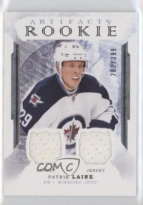 2016 Artifacts Roman Numeral Rookies Redemptions Silver Relics Patrik Laine RC - Image 1 of 2