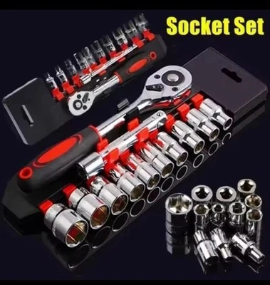  Set Chiavi a Bussola Esagonali Metriche Lunghe 1/2 Set 12pz- ✅ - Immagine 1 di 4