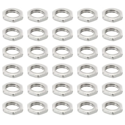 M7x0.75 Stahl Sechskantmuttern 100 Pack Metrische Gewinde Verzinkt 2mm Höhe - Bild 1 von 4