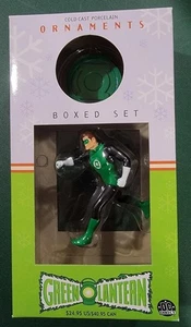 GRÜNE LATERNE KALTGUSS PORZELLAN WEIHNACHTSSCHMUCK SET - Bild 1 von 1