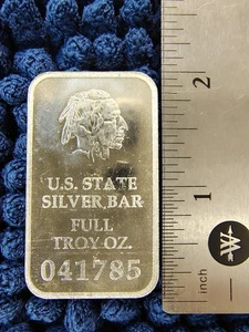 New York - 1 Troy oz. .999 Fine Silver Bar - Proof US State Silver Bar - 041785 - Picture 1 of 7