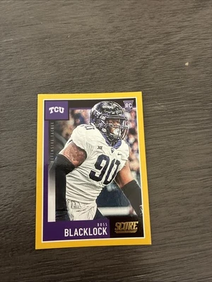 2020 Panini Score Ross Blacklock Yellow RC #345 - Image 1 of 2