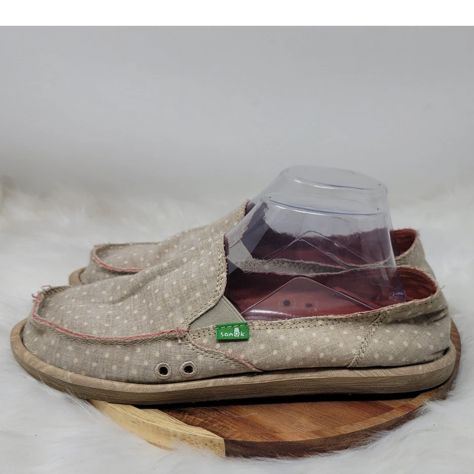 Женские комфортные мокасины для спортивной ходьбы желтовато-коричневые/оранжевые Sanuk 9 - Изображение 1 из 4