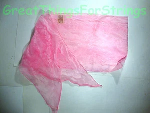 NEW Sheer Pink Paisley Summer Scarf Scarve Wrap Long Made in Japan Head Neck - Picture 1 of 1