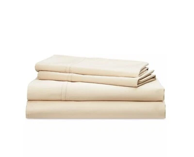 Простыня Ralph Lauren Spencer однотонная пима сатин хлопок полуторная 4 шт. Комплект льна $170 - Изображение 1 из 3