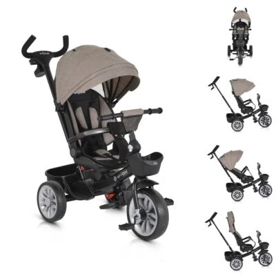B-Ware Byox Tricycle Space 3 in 1 Dreirad Getränkehalter, Korb, EVA-Räder beige - Bild 1 von 4