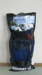Brandneue Beuchat Explorer Jetta Flossen mit Maske und Schnorchel - Farbe: blau - Bild 1 von 2
