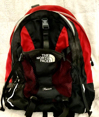 Mochila The North Face Recon Mochila de Día Escuela Senderismo Roja Negra Laptop Acolchada Foto 1 de 4