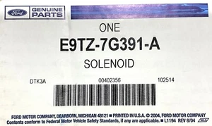 GENUINE NEW Ford E9TZ-7G391-A Solenoid Assembly1990-1994 Ford E9TZ7G391A - Picture 1 of 7