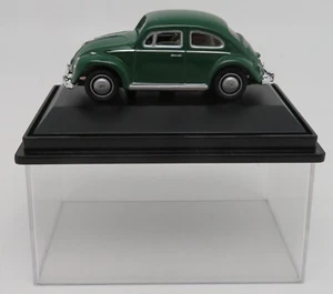 Micro IN Metallo Die Cast Hongwell Volkswagen Cox Verde Scuro Beetle Käfer 1/72 - Foto 1 di 6