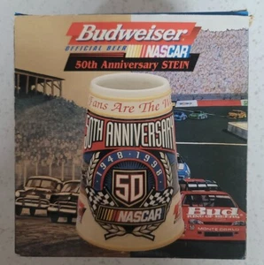 Budweiser NASCAR Racing 50th Anniversary Stein Collectable.  - Picture 1 of 4