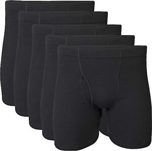 Gildan Men's Underwear Covered Waistband Boxer Briefs (5 Pack)