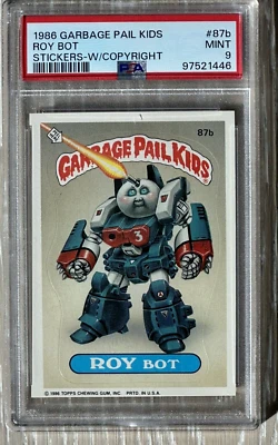 1986 Garbage Pail Kids GPK #87b Roy Bot w/Copyright PSA 9 MINT - Image 1 of 2