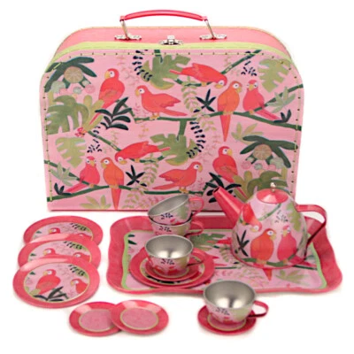 Teeset Teeservice Kinder Metall Kaffeeservice Spielgeschirr Puppengeschirr - Bild 1 von 2