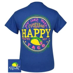 Girlie Girl Originals Happy Taco T-Shirt - Picture 1 of 10