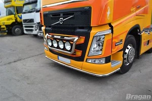 Under Bumper Spoiler Bar + Flush LEDs + Down Lights To Fit Volvo FM4 2013 - 2021 - Picture 1 of 12