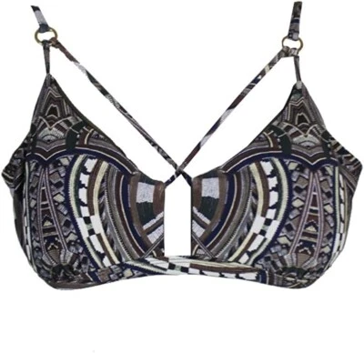 Rachel Rachel Roy Women's Crisscross Strappy Bikini Top, Multi, Size XL - Image 1 of 4