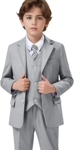 Flower Boy's Suits Formal Wear Wedding Groom Graduation Ceremony Three Pieces - Picture 1 of 27