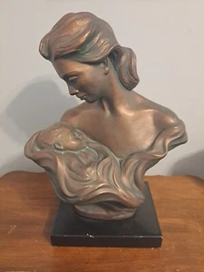 1991 Austin Productions Mother & Child Resin Sculpture  - Picture 1 of 4