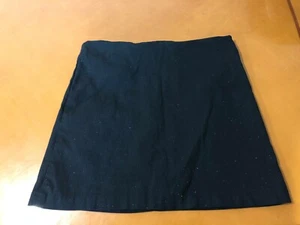 Girls Kid's Blush Solid Black with Sparkles School Classy Stretch Skirt Size 9 - Picture 1 of 7