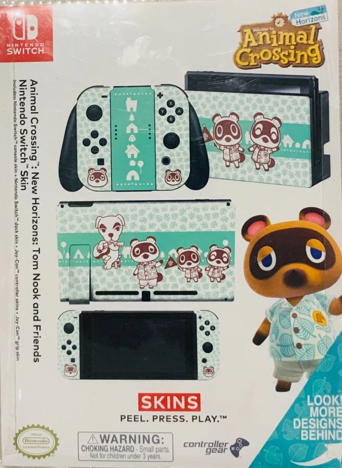 Animal Crossing: New Horizons Tom Nook and Friends Nintendo Switch Skin - Image 1 of 1