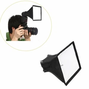 Portable Mini Foldable Softbox Diffuser On-camera Studio Speedlight Flash Light - Picture 1 of 12