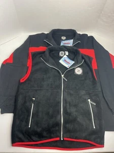 NEW MARLBORO UNLIMITED Men's Fleece Vest (L) & Jacket (XL) Red Black Compass - Picture 1 of 14