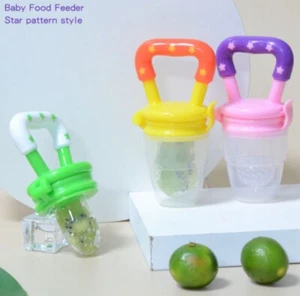 Baby Fruit Feeder Pacifier 3Pack-Fresh Food Feeder-Silicone Nipple Teething T... - Picture 1 of 4