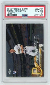 2018 Topps Chrome Update Rookie Debut Austin Meadows PSA 10 GEM MT Rookie RC - Picture 1 of 2