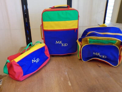 Mary Kay Kids 3pc Yellow/Green/Blue/Red Luggage Set - Image 1 of 4