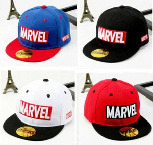 Kinder Jungen Mädchen Marvel Hip Hop Snapback Baseball Cap Hat Mütze Kappe Hut - Bild 1 von 11