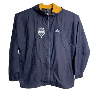 Adidas Seattle Sounders Windbreaker GK1754 - Men's Size Large - MLS Jacket - New - Image 1 of 4
