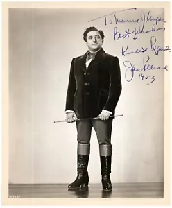 Fotografia d'epoca 1953 firmata a mano 8x10 JAN PEERCE OPERA cantante AUTOGRAFO - Foto 1 di 2