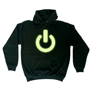 Power Button - Novelty Mens Womens Clothing Funny Gift Hoodies Hoodie - Bild 1 von 10