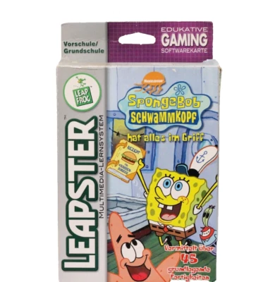 Spongebob Schwammkopf Spiel Leapster Gaming Handheld Modul Leapfrog System NEU