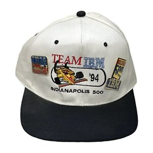 Team IBM ‘94 Indianapolis Indy 500 Racing Vintage 1994 Baseball Hat & VIP Pins